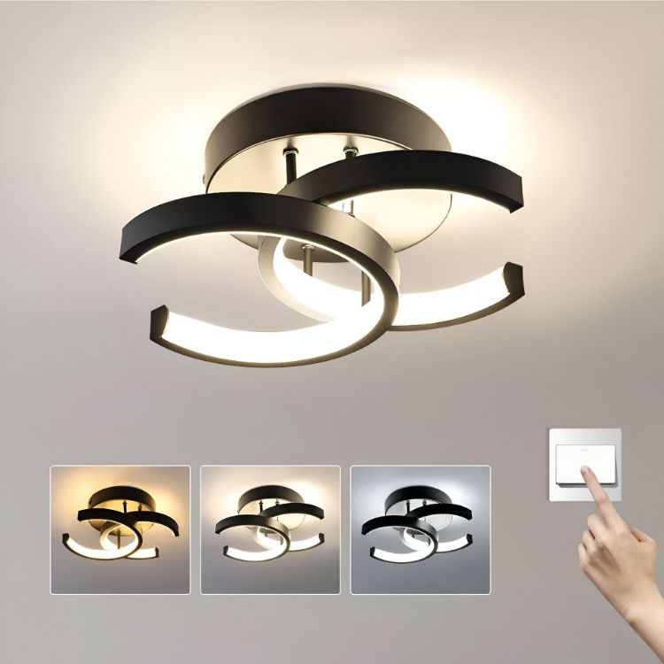 Picture of Chic LED Ceiling Light Fixture – Modern Pendant Chandelier for Living Room, Bedroom, and Indoor Spaces, Energy-Efficient and Stylish Design