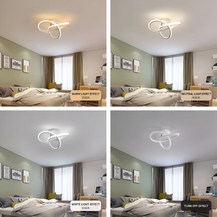 Picture of Chic LED Ceiling Light Fixture – Modern Pendant Chandelier for Living Room, Bedroom, and Indoor Spaces, Energy-Efficient and Stylish Design