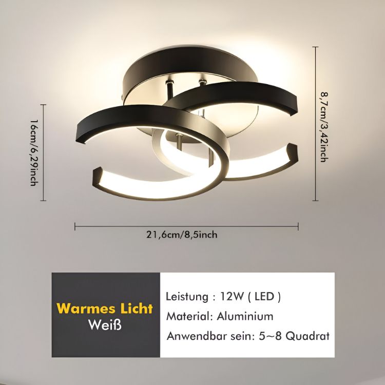 Picture of Chic LED Ceiling Light Fixture – Modern Pendant Chandelier for Living Room, Bedroom, and Indoor Spaces, Energy-Efficient and Stylish Design