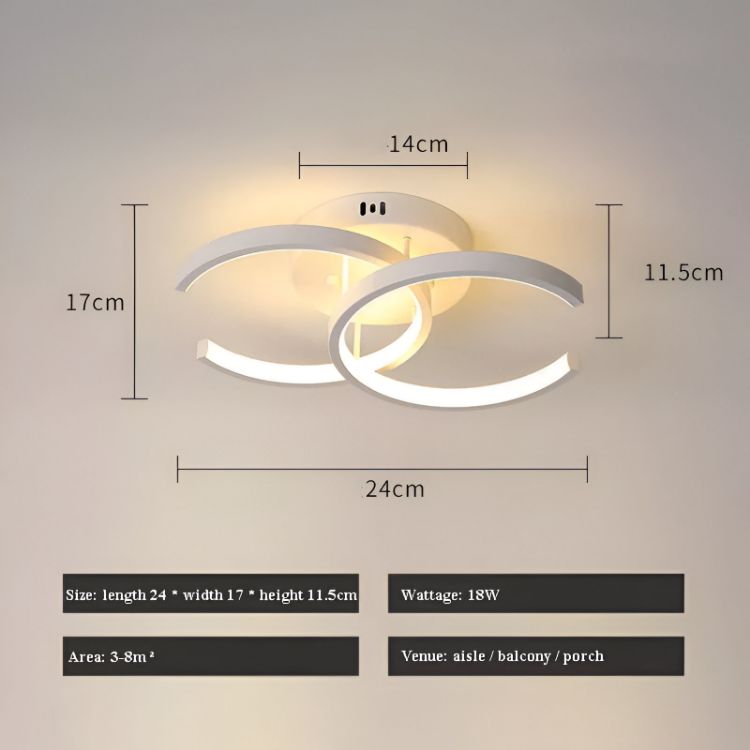 Picture of Chic LED Ceiling Light Fixture – Modern Pendant Chandelier for Living Room, Bedroom, and Indoor Spaces, Energy-Efficient and Stylish Design