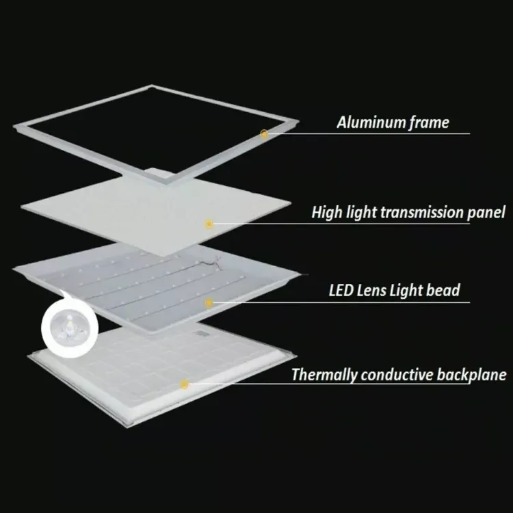 Picture of 70W LED Recessed Ceiling Light Panel 600x600mm, 6500K, Ultra-Slim Flat Suspended Downlight