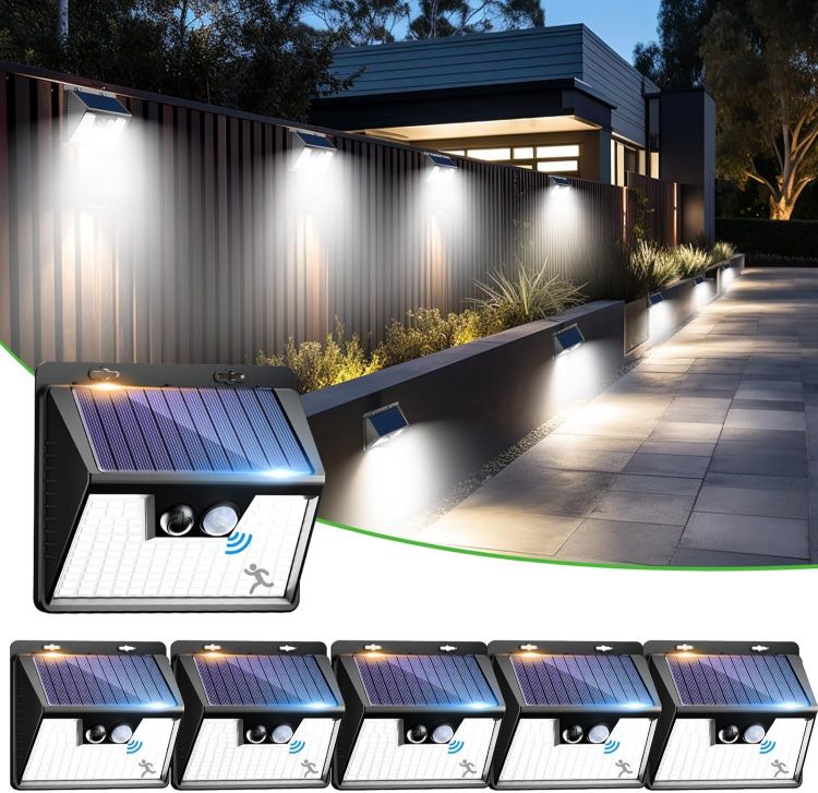 Picture of Durable Solar Motion Sensor Lights for Outdoor Security – IP65 Waterproof, 3 Modes for Garden & Driveway