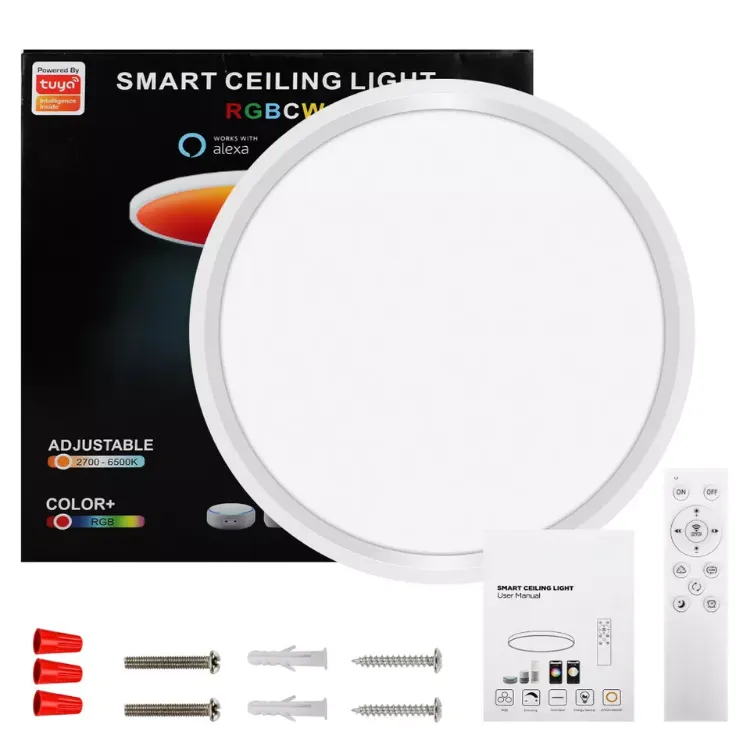 Picture of 36W Smart LED Ceiling Light, WiFi RGB Dimmable with App & Voice Control