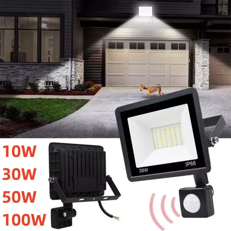 Picture of Outdoor 10/30/50/100W LED Floodlight Garden Floodlight Waterproof Security Light