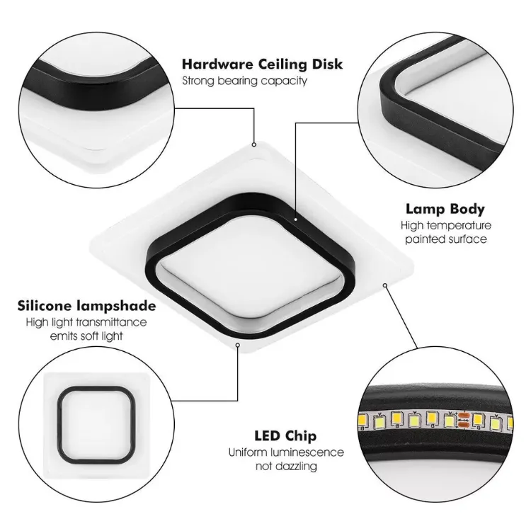 Picture of Modern Chic LED Pendant Ceiling Light, Stylish Chandelier for Living Rooms & Bedrooms