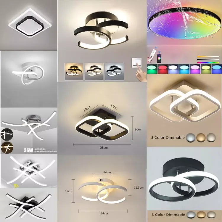 Picture of Modern Chic LED Pendant Ceiling Light, Stylish Chandelier for Living Rooms & Bedrooms