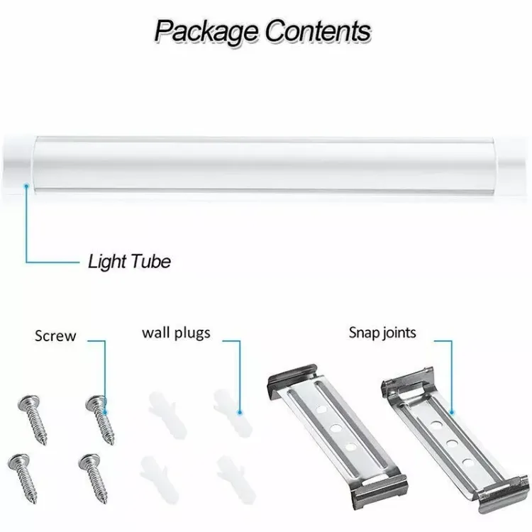 Picture of 4FT LED Batten Tube Light – Perfect for Offices, Shops, and Garages – Daylight Bright Ceiling Lighting