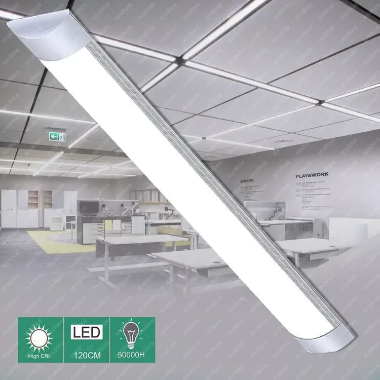 Picture of 4FT LED Batten Tube Light – Perfect for Offices, Shops, and Garages – Daylight Bright Ceiling Lighting