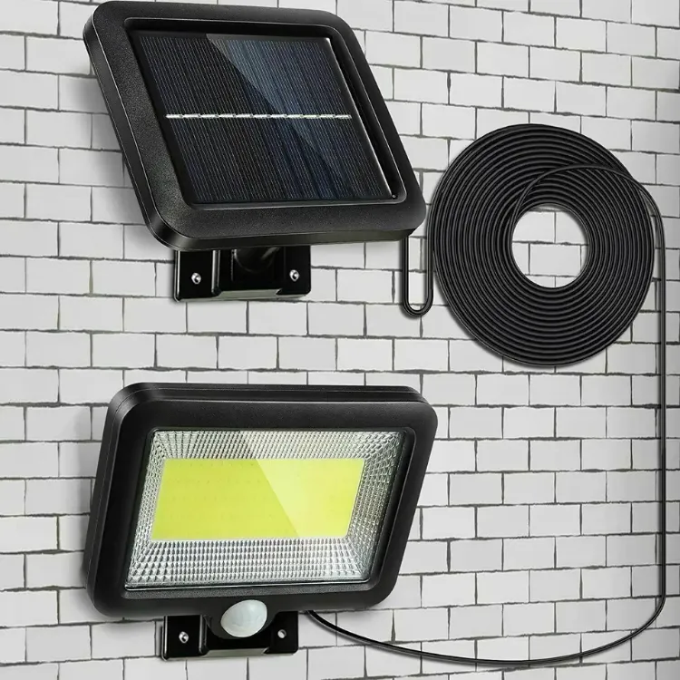 Picture of Solar Power PIR Motion Sensor Wall Light LED Outdoor Garden Security Flood Lamp