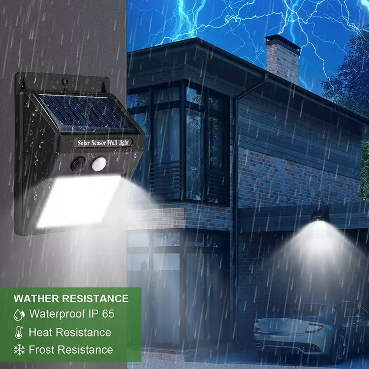 Picture of 1/2/4 Solar Power PIR Motion Sensor Wall Lights LED Outdoor Garden Security Lamp