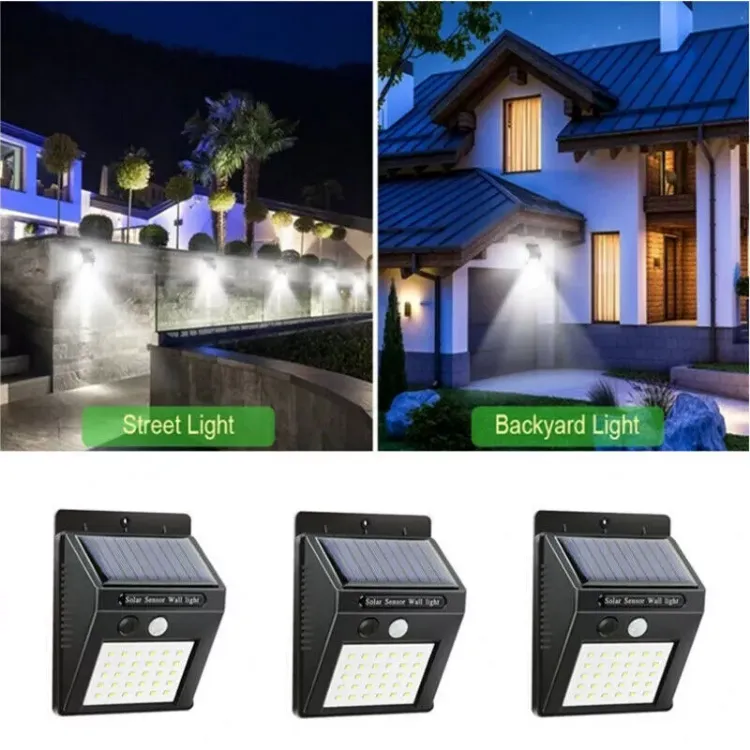 Picture of 1/2/4 Solar Power PIR Motion Sensor Wall Lights LED Outdoor Garden Security Lamp