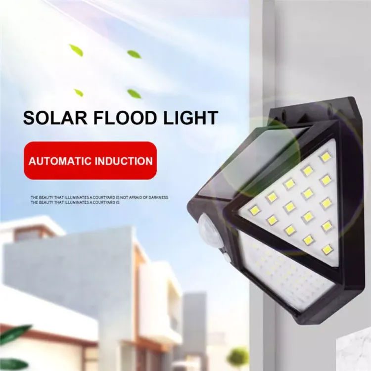 Picture of 4X 100LED Outdoor Solar Power PIR Motion Sensor Wall Lights Garden Security Lamp