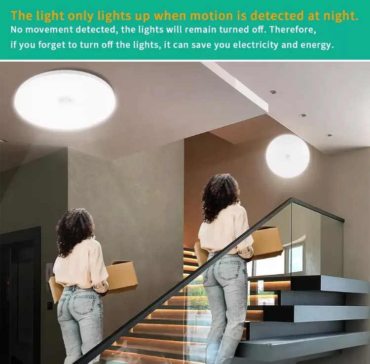 Picture of 18W LED Ceiling Light PIR Motion Sensor Light For Bathroom, Kitchen, Living Room, Round LED Ceiling Light