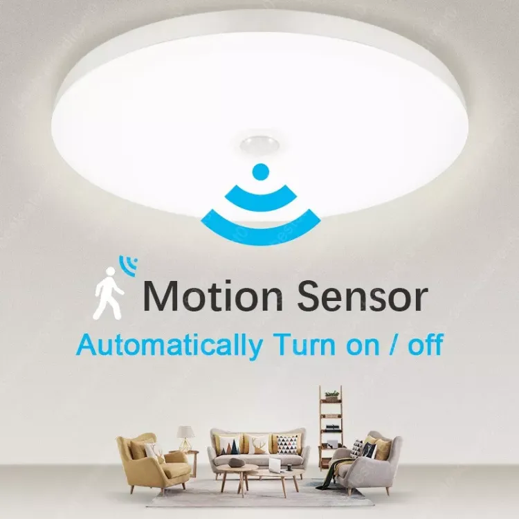 Picture of 18W LED Ceiling Light PIR Motion Sensor Light For Bathroom, Kitchen, Living Room, Round LED Ceiling Light