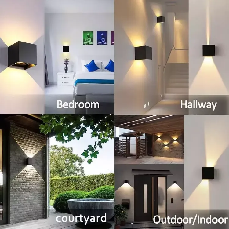 Picture of 12W Waterproof LED Wall Lights Up/Down Modern Sconce Outdoor/Indoor Lamp IP65 UK