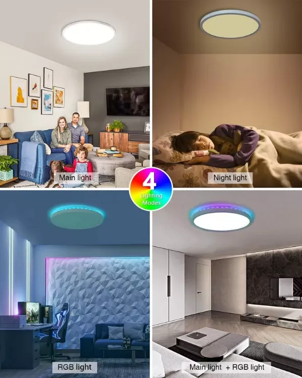 Picture of LED Round Ceiling Panel Light, Downlight for Bathroom, Kitchen & Living Room