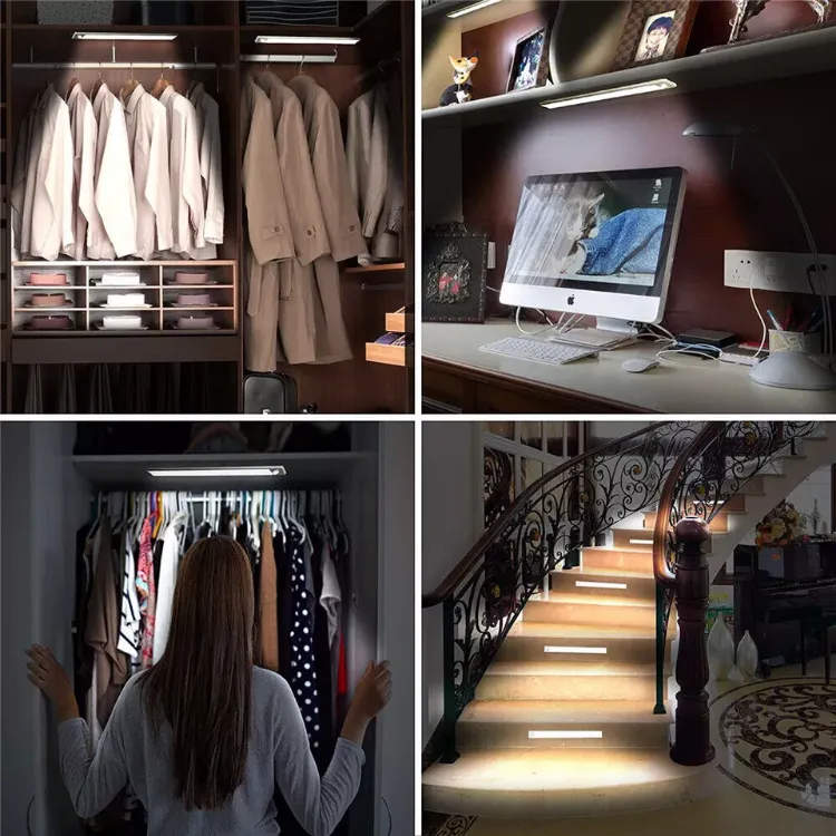 Picture of Rechargeable PIR LED Motion Sensor Strip Light, Cabinet, Closet, and Kitchen Lamp 