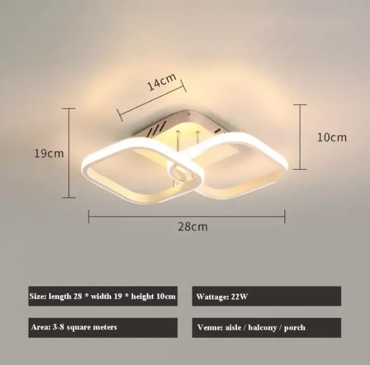 Picture of 3 Color Dimmable Bedroom Light LED Ceiling Lights For Living Room Bedroom UK