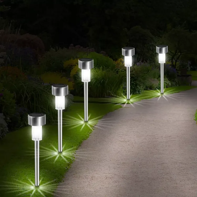 Picture of Solar Lights Outdoor Garden Solar Stake lights Patio Pathway Lighting 10 Pieces