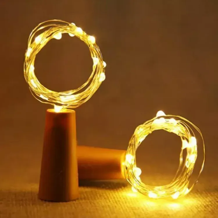 Picture of 4PCS Copper Bottle String Lights Light 20 LED 2M Fairy Wine Cork Shaped UK