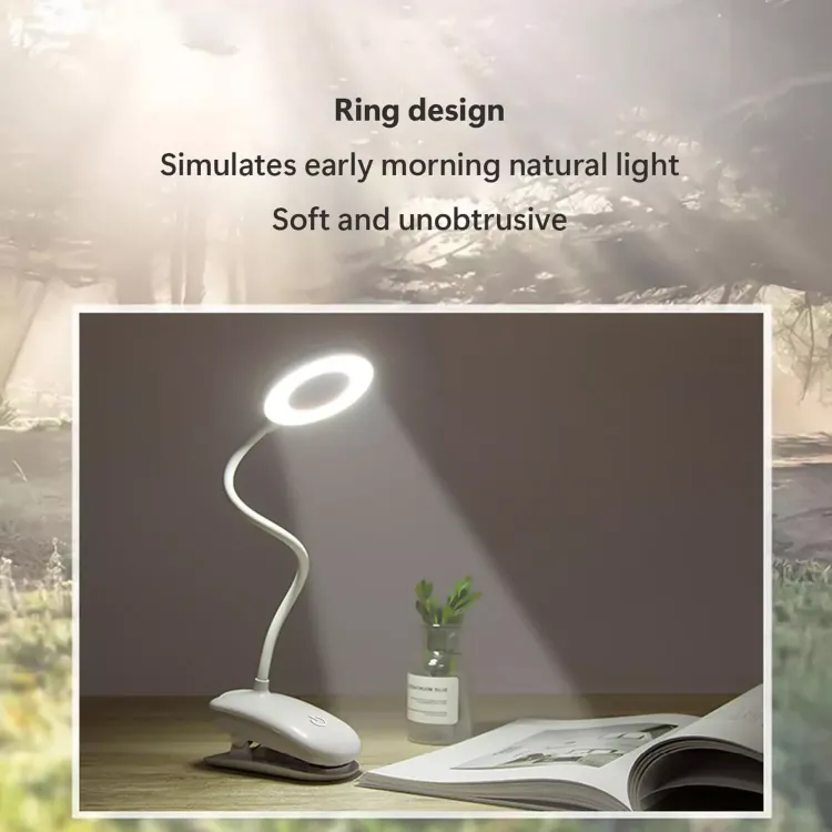 Picture of LED USB Rechargeable Clamp Clip On Flexible Desk Light Bed Read Table Night Lamp