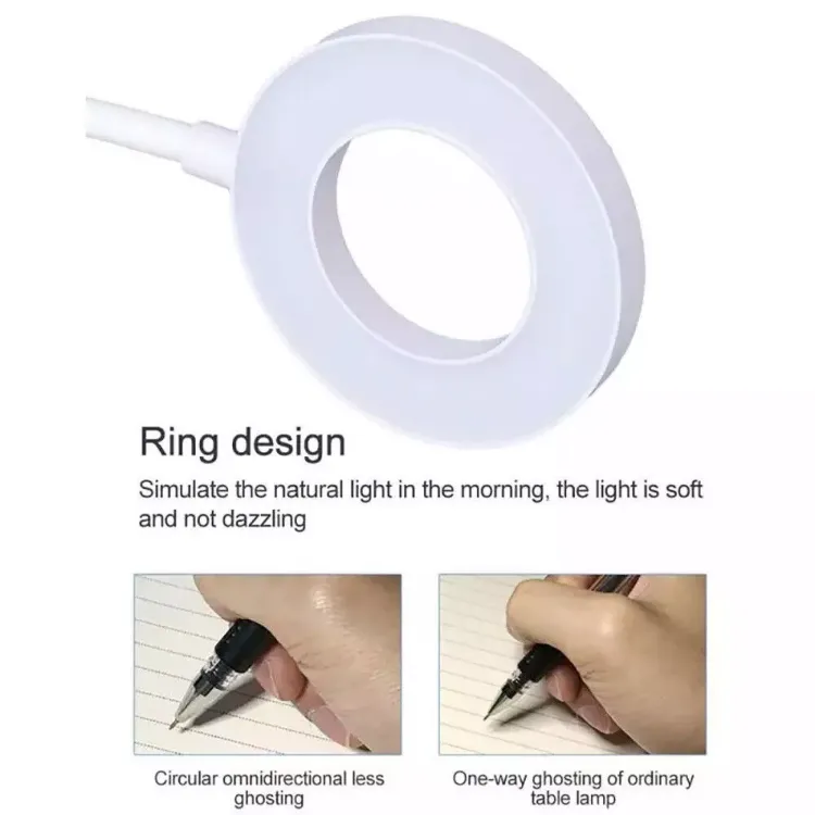 Picture of LED USB Rechargeable Clamp Clip On Flexible Desk Light Bed Read Table Night Lamp