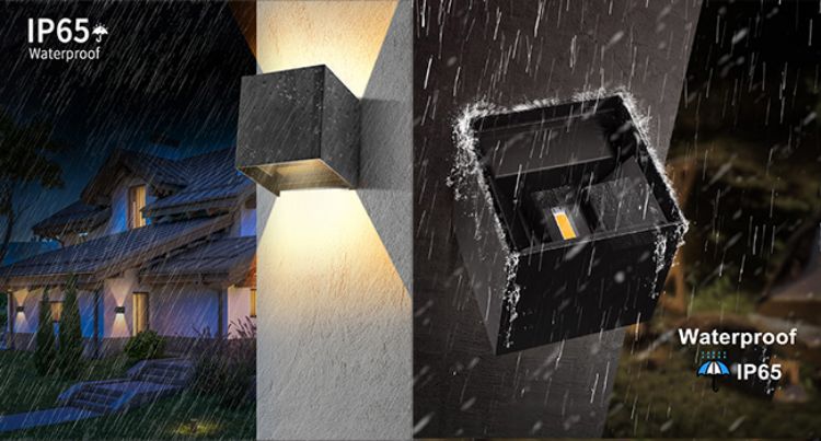 Picture of 12W LED Wall Light Up/Down Modern Square Wall Light Outdoor/Indoor Light IP65.