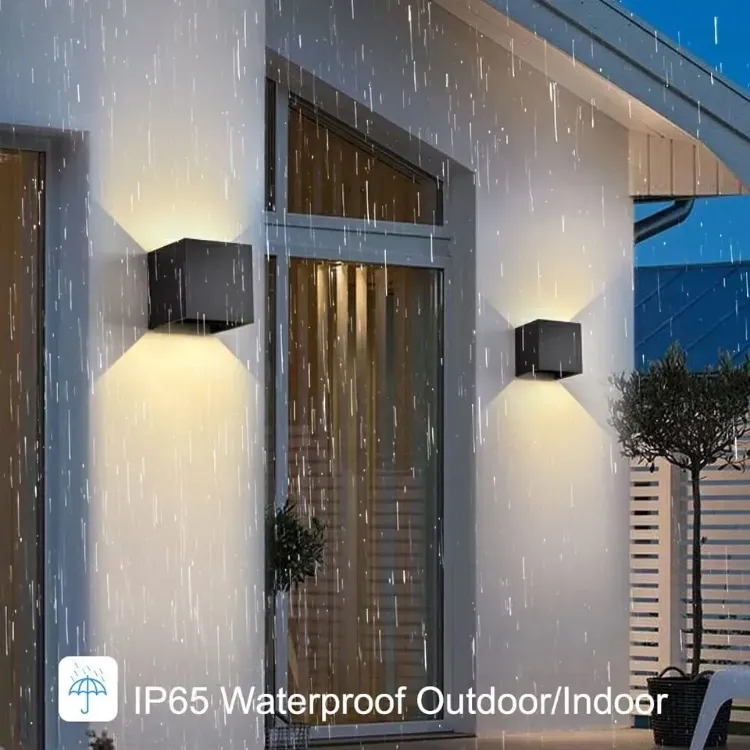 Picture of 12W LED Wall Light Up/Down Modern Square Wall Light Outdoor/Indoor Light IP65.