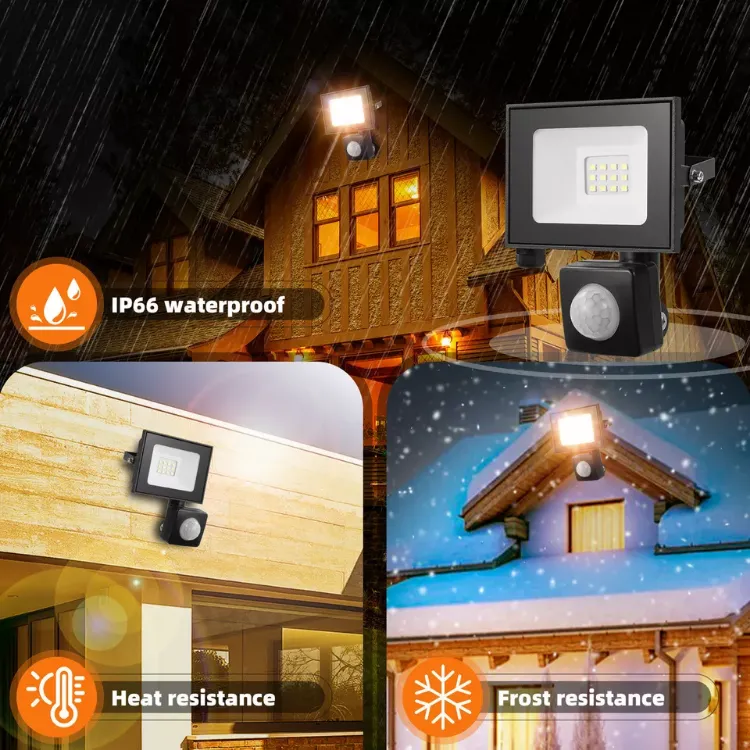 Picture of 10W Outdoor LED Floodlight PIR Motion Sensor Garden Security Light Waterproof UK