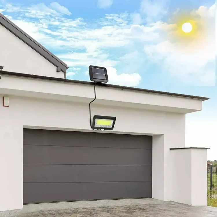 Picture of Solar Power PIR Motion Sensor Wall Light LED Outdoor Garden Security Flood Lamp