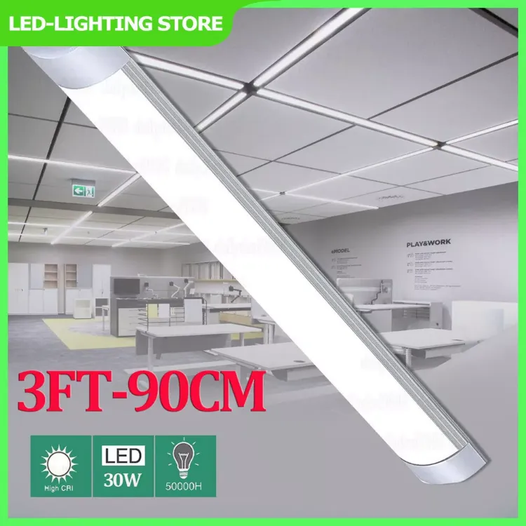 Picture of 3FT/90CM LED Strip Light Batten Tube Light Office WorkShop Garage Ceiling Lamps