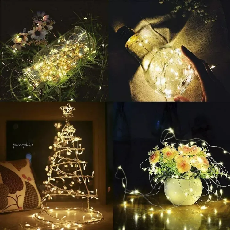 Picture of 4pcs Bottle Fairy String Light Battery Cork Shape 20 Led 2M For Party-Warm Light