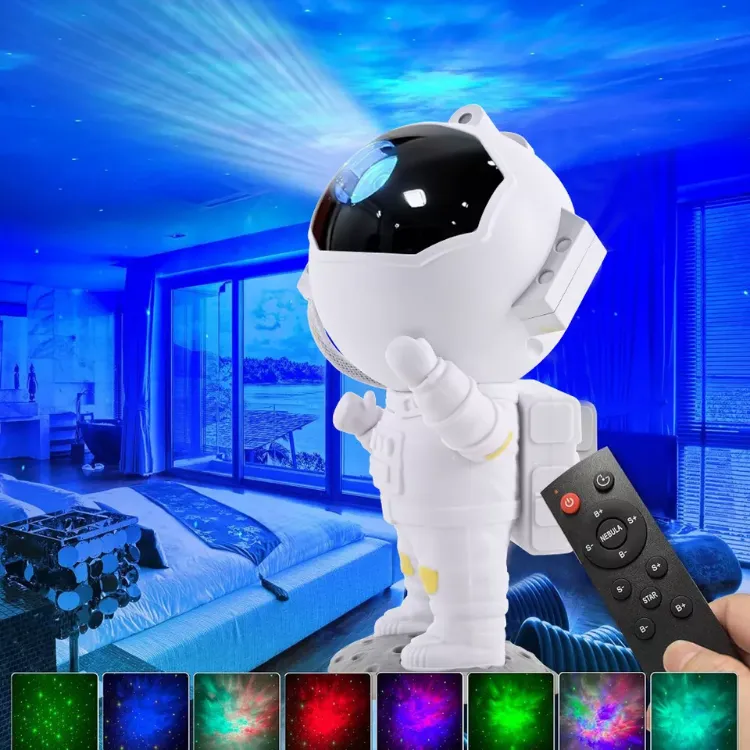 Picture of Astronaut Star Space Projector Galaxy Night Light - Starry Nebula Ceiling Lamp