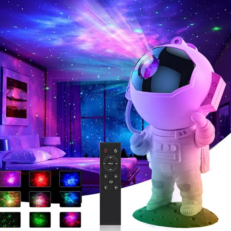 Picture of Astronaut Star Space Projector Galaxy Night Light - Starry Nebula Ceiling Lamp