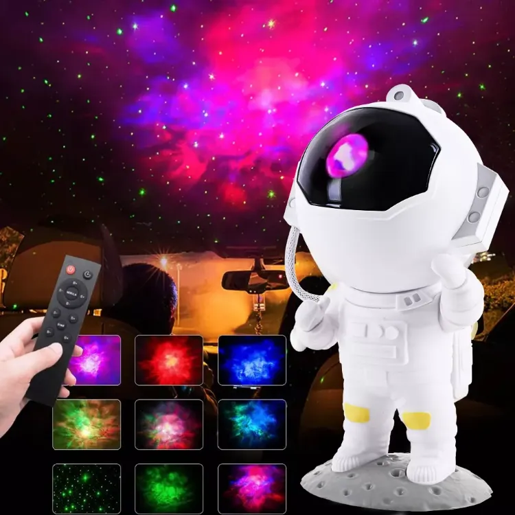 Picture of Astronaut Star Space Projector Galaxy Night Light - Starry Nebula Ceiling Lamp