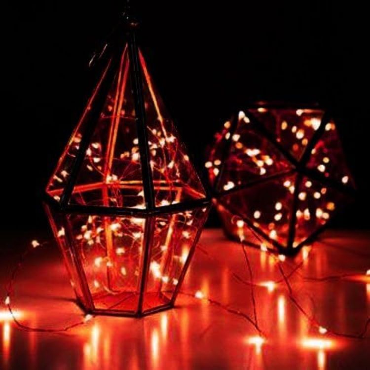 Picture of Battery-Powered 3M 30LED Red Fairy String Lights for Christmas, New Year & Valentine's Day Decor   Perfect for Creating a Warm Ambiance for Your Celebrations