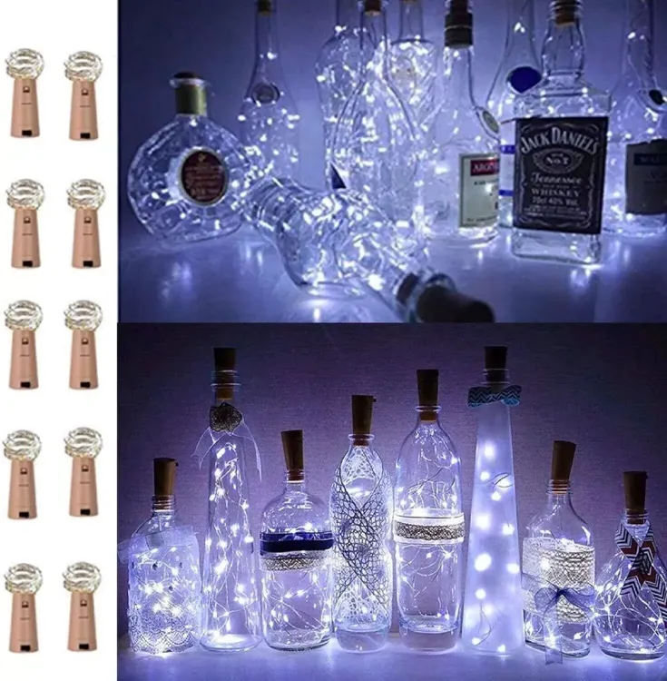 Picture of BUY 6 GET 6 — Bottle String Light Battery Cork Shaped atmosphere light 20 Led 2M