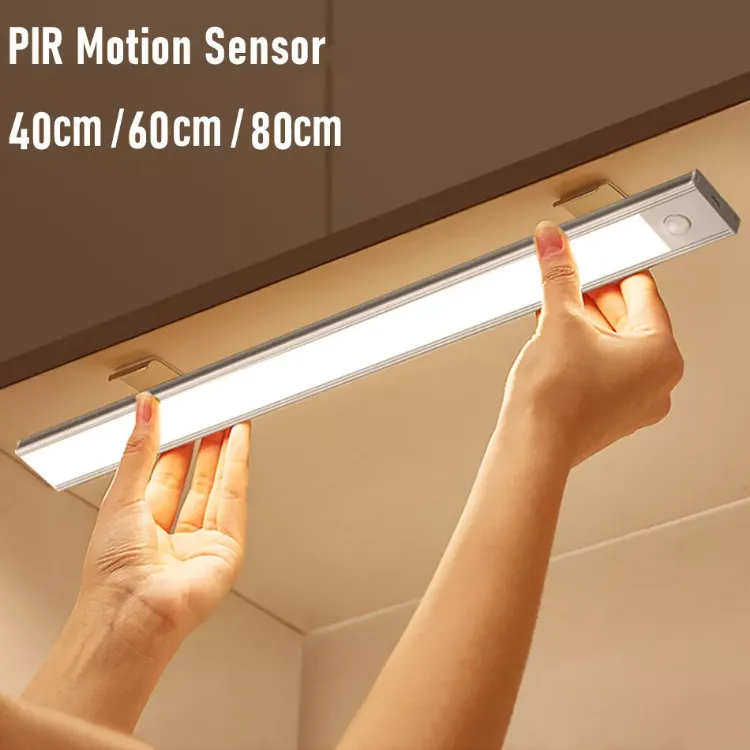 Picture of 60CM LED PIR Motion Sensor Light Strip Cabinet Closet Lamp USB Rechargeable UK