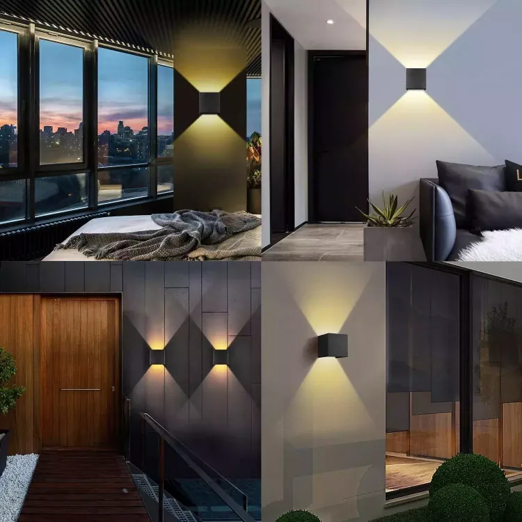 Picture of 12W Waterproof LED Wall Lights Up/Down Modern Sconce Outdoor/Indoor Lamp IP65 UK