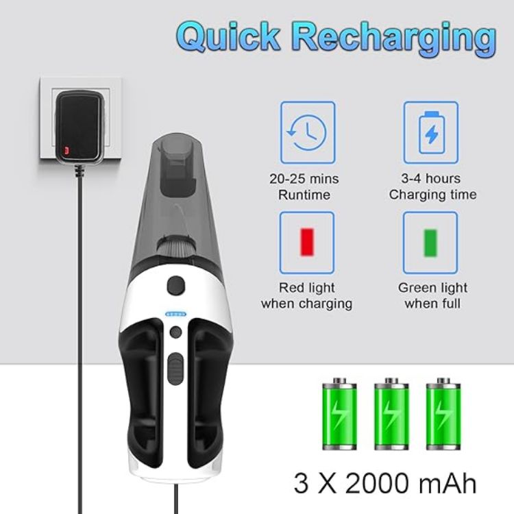 Picture of Handheld Cordless Vacuum Cleaner – 10000Pa Rechargeable Mini Portable Vacuum for Car & Home