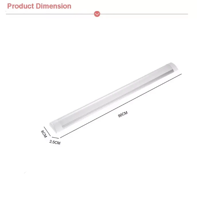 Picture of 3FT 4FT Cold White Neutral White LED Batten Tube Light Office WorkShop Lamps