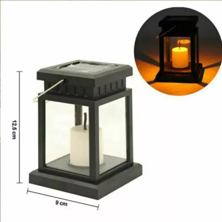 Picture of 1/2/3X Solar Power Outdoor Garden Flickering LED Hanging Candle Lantern Lights