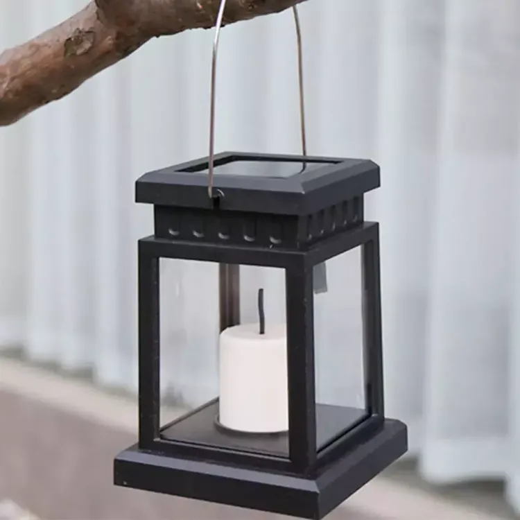 Picture of 1/2/3X Solar Power Outdoor Garden Flickering LED Hanging Candle Lantern Lights