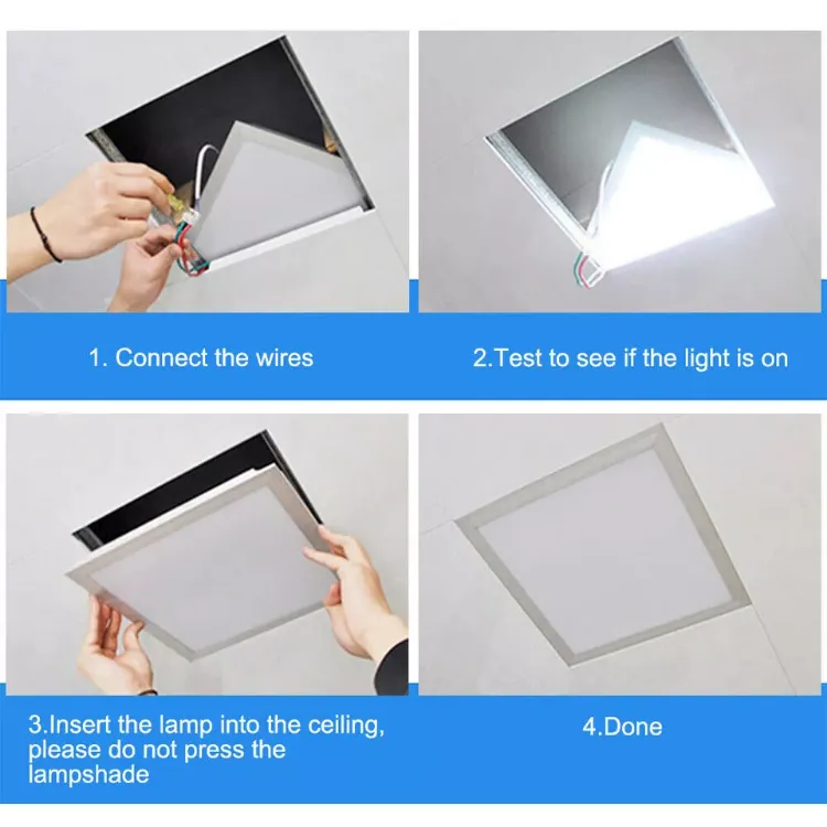 Picture of 4Pack 48W LED PANEL LIGHT 600X600MM WITH 3 YEAR WARRANTY COOL WHITE 6500K