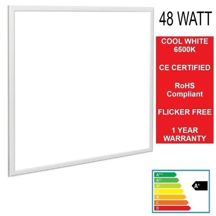 Picture of 4Pack 48W LED PANEL LIGHT 600X600MM WITH 3 YEAR WARRANTY COOL WHITE 6500K