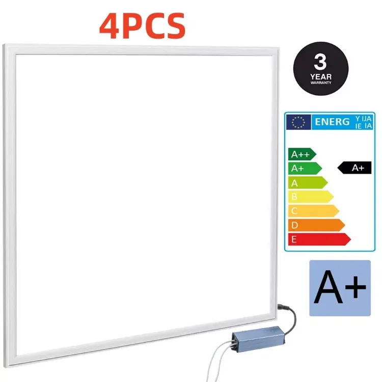 Picture of 4Pack 48W LED PANEL LIGHT 600X600MM WITH 3 YEAR WARRANTY COOL WHITE 6500K