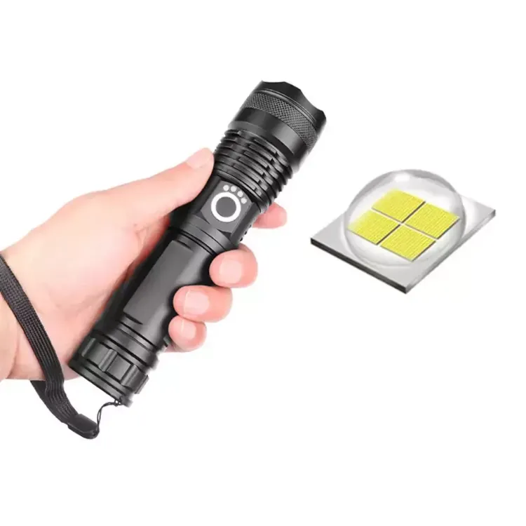 Picture of High Powered 12000000Lumens Super Bright Flashlight LED Rechargeable Torch Lamps