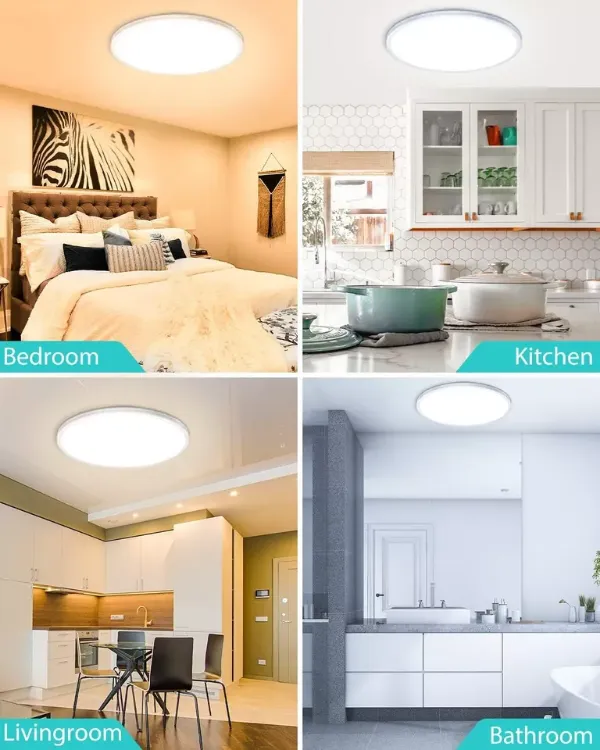 Picture of LED Ceiling Light Round Panel Down Lights Bathroom Kitchen Living Room Wall Lamp