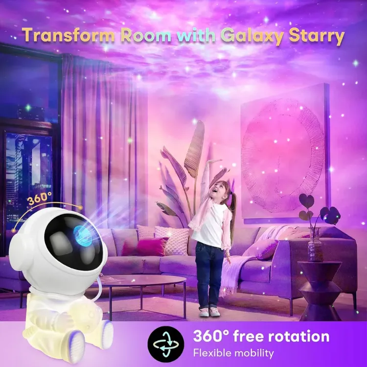 Picture of Astronaut Galaxy Projector Starry Star Sky Night Light Nebula Remote Projection