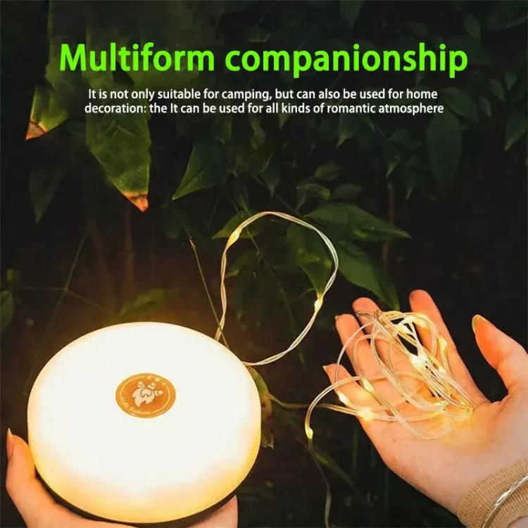 Picture of 2x 10M Portable Camping String Lights Outdoor Waterproof Stowable String Light